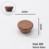 Japanese Minimalist Walnut Handle Solid Wood Cabinet and Wardrobe Drawer Handle