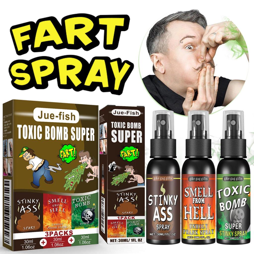 30ml Poop Spray Creative Liquid Fart Gag Prank Joke Spray Funny Toy Non-Toxic Stink Bombs Extra Strong Smelly Stinky Gas Spray