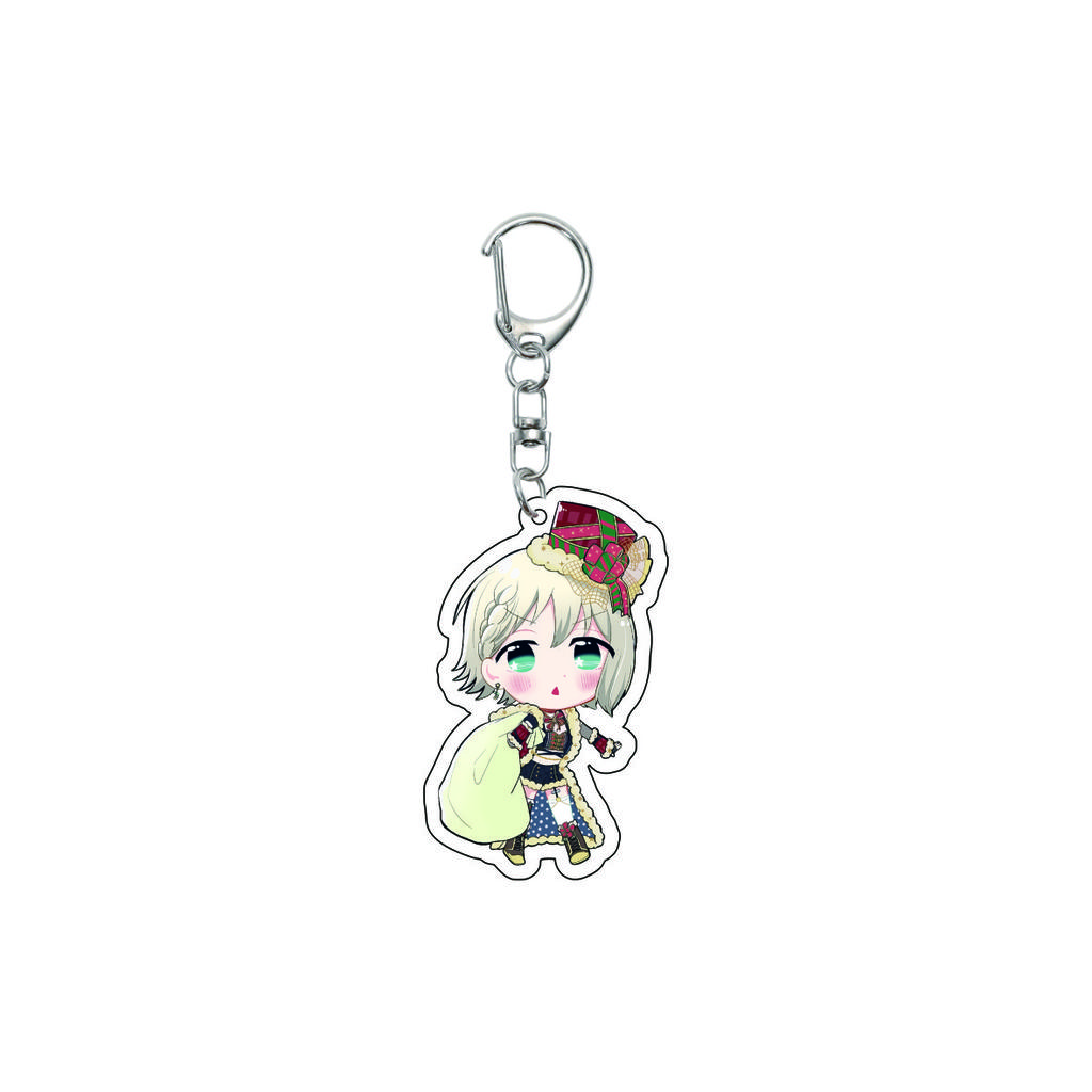 55MM Anime banG Dream Keychain Toyama Kasumi/Saya Yamabuki/Hanazono Tae Key Chain Acrylic Model Plate Christmas Gifts