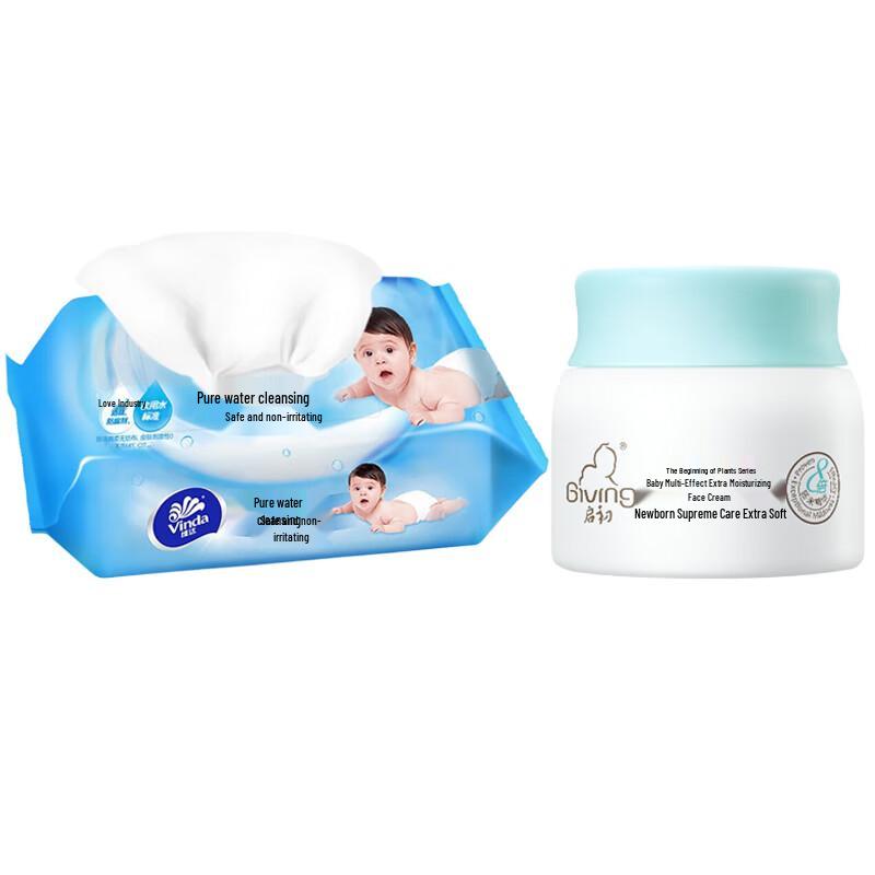 

Vinda Baby Wipes & Moisturizing Cream Set