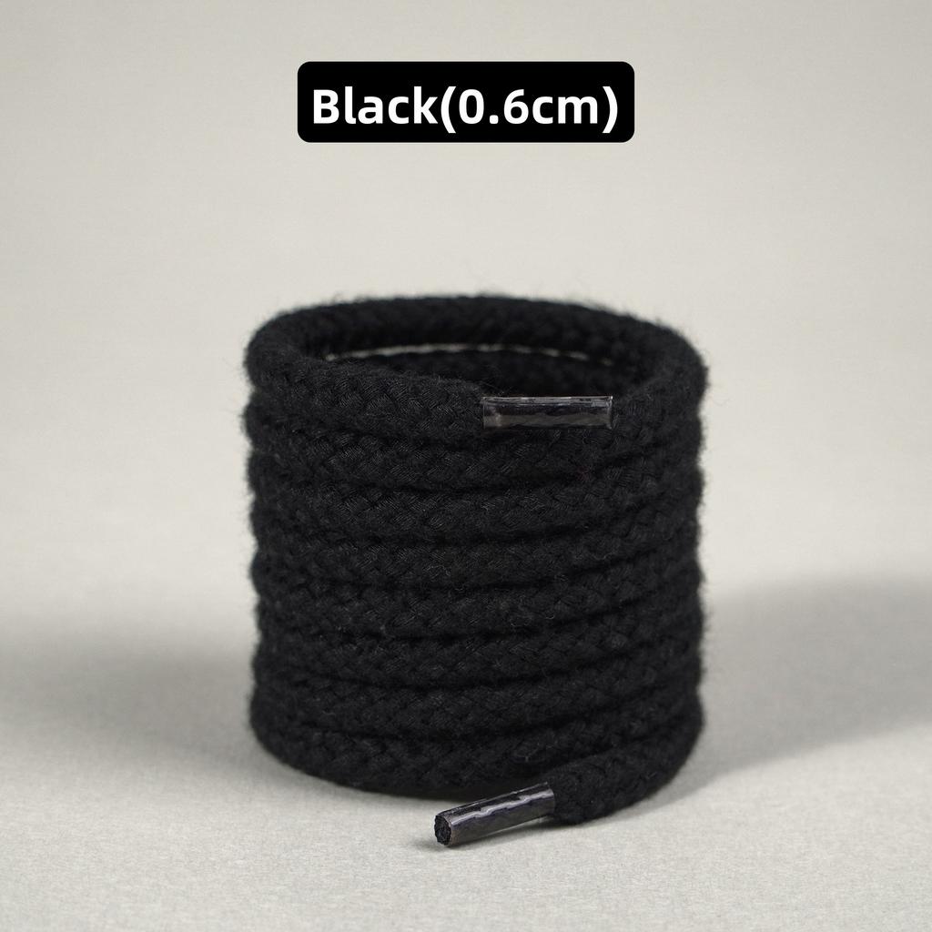 1 Pair Hemp Rope Shoelaces Color Matching Casual Shoes Sports Shoes Canvas Shoes Round Shoelace