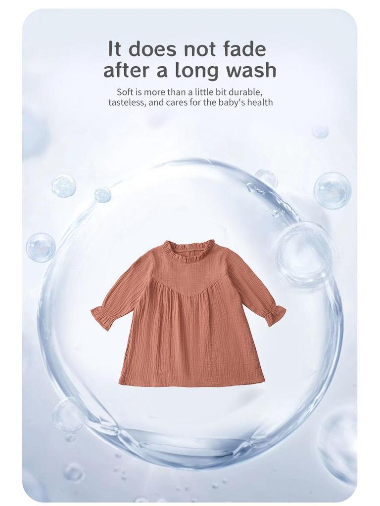 Autumn Princess Dress: Fashionable, Lightweight, High-End Dress for Girls Ages 1-3