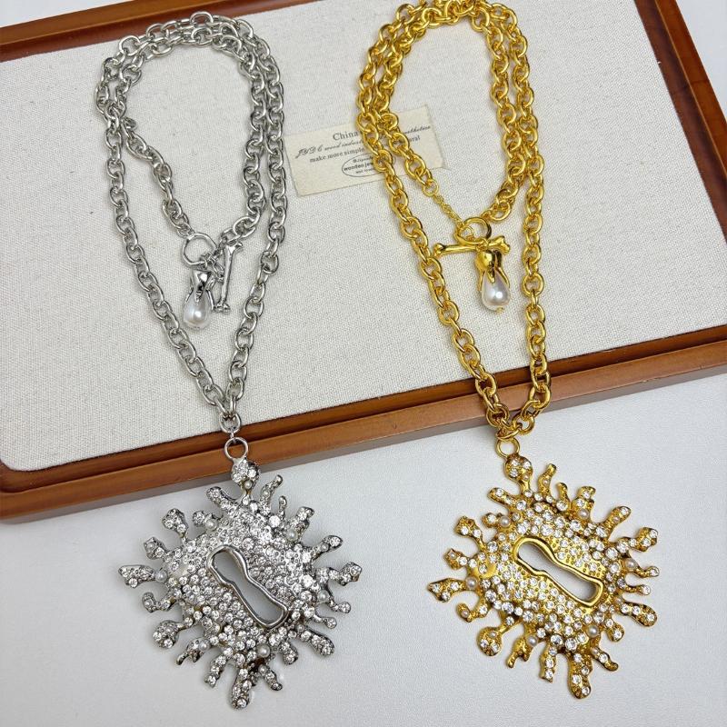 Collana con Ciondolo Lucchetto Metallico Esagerato Collana da Vacanza Anello Orecchino Spilla Per Donna Collana a Catena per Maglione Accessori Regali