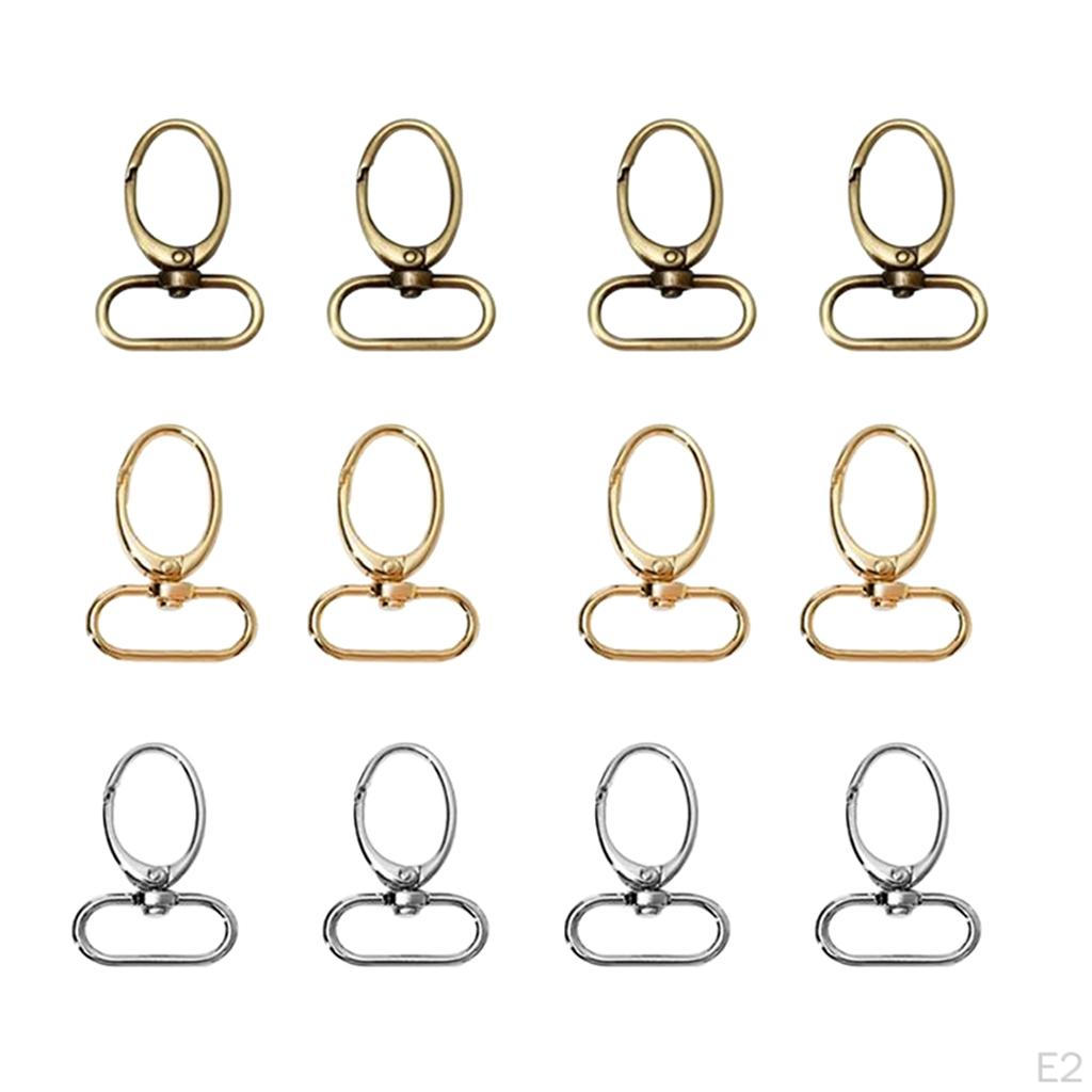 4 Packung Swivel Lobster Clasps Clips For DIY Keychain Jewelry Findings
