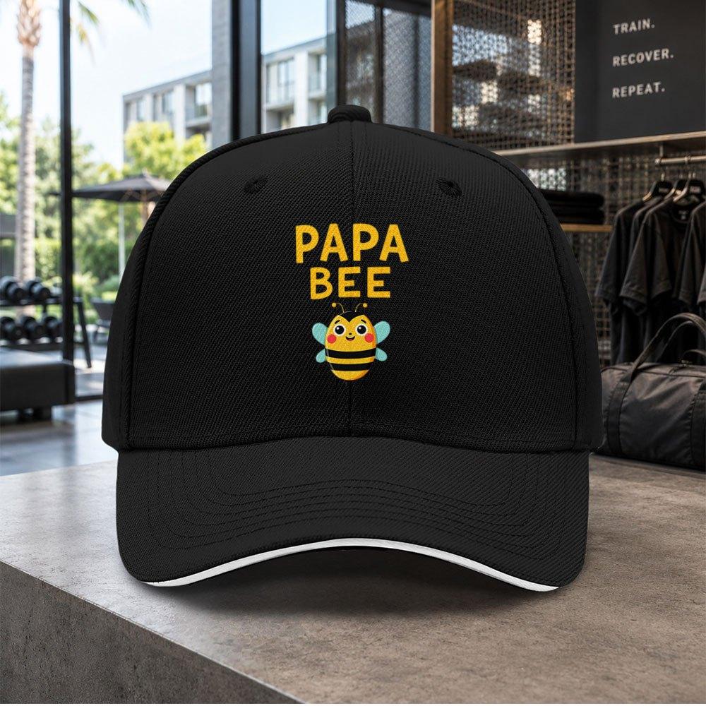1pc Papa Bee Beethemed Baseball Cap For Adjustable Duckbill Hat With Bee Lightweight Suitable For Concerts Parties Birth