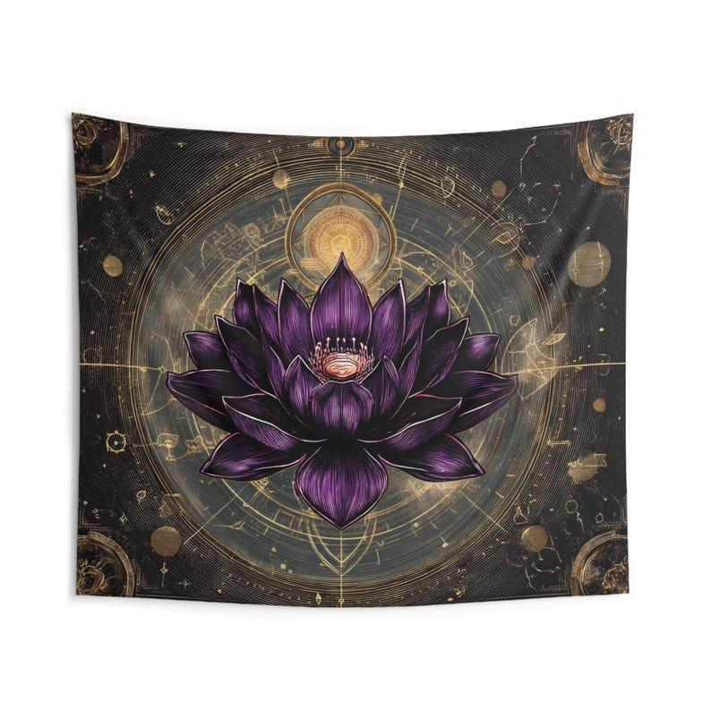 Mandala tapestry 75x100 чёрный