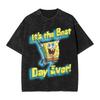 Spongebobs Cast Of Characters Tshirt  Loose Tshirts Shortsleeve Y2k Fun Tshirt Summer Casual O Neck Big Size Top Tees