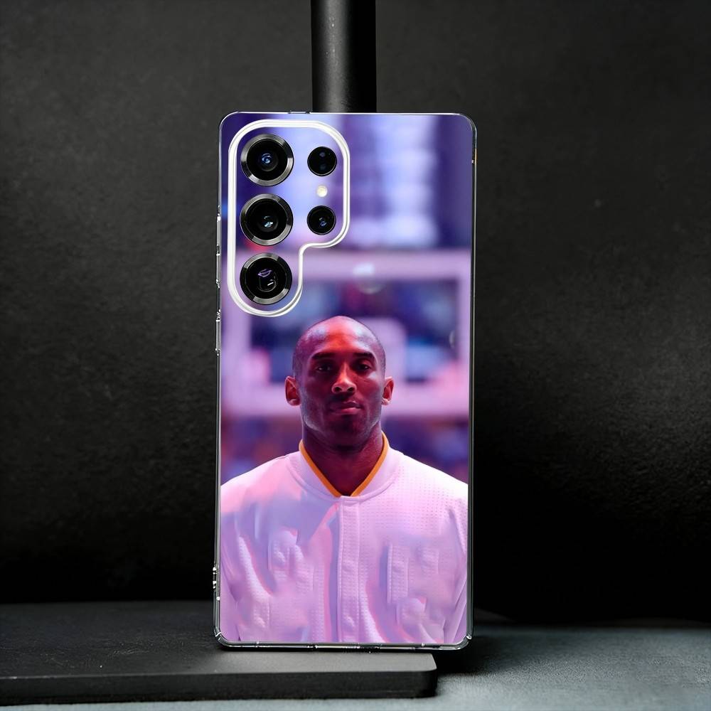 Basketball K-Kobe B-Bryant 24 Phone Case For Samsung S25,S24,S21,S22,S23,S30,Ultra,S20,Plus,Fe,Note,10,9,5G Transparent Cover