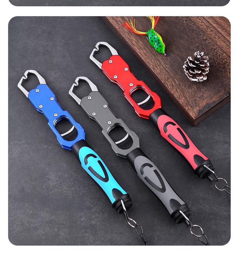 Multi-Functional Fish Lure Pliers Set with Scale and Extended Handle Gripper for Large Fish