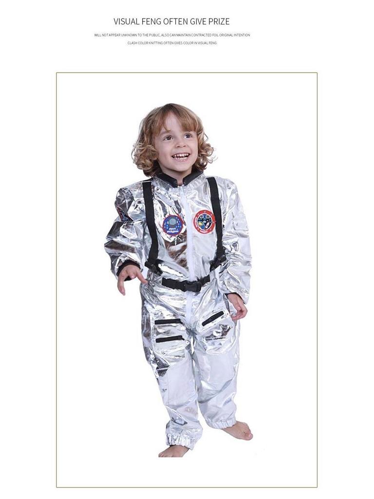 Astronaut Piloot Halloween Kostuum: Ruimtepak Rollenspel Outfit voor Kinderen en Volwassenen