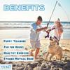 YES4QUALITY Flirt Pole for Dogs - Safe & Strong for Large Breeds with Nylon Cord - Spring Pole for Tug of War, Interactive Play & Puppy Training -