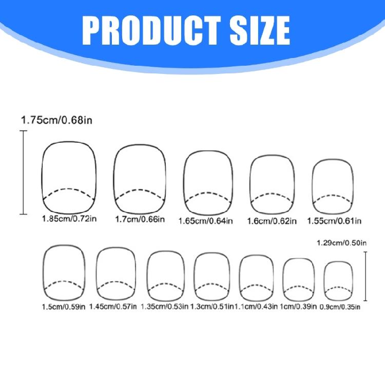 Paznokcie doczepiane Kleje do paznokci na paznokieć Krótkie migdałowe Paznokcie sztuczne dla kobiet, Akrylowe paznokcie sztuczne Naturalne Pełne krycie Paznokcie sztuczne Prezenty