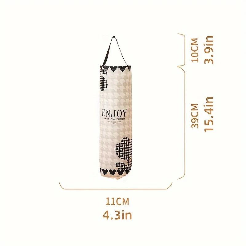 1pc garbage storage bag, wall mounted kitchen storage artifact, garbage plastic bag storage hanging bag, miscellaneous sorting