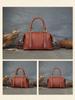 Johnature Women's Handbag Genuine Leather Retro Large Capacity Pillow Bag Commuting Versatile Cowhide Shoulder Bags
