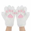 Cartoon Cosplay Costume Gloves Furry Puppy Claw Mittens Kawaii Plush Cat Paw Gloves  Club