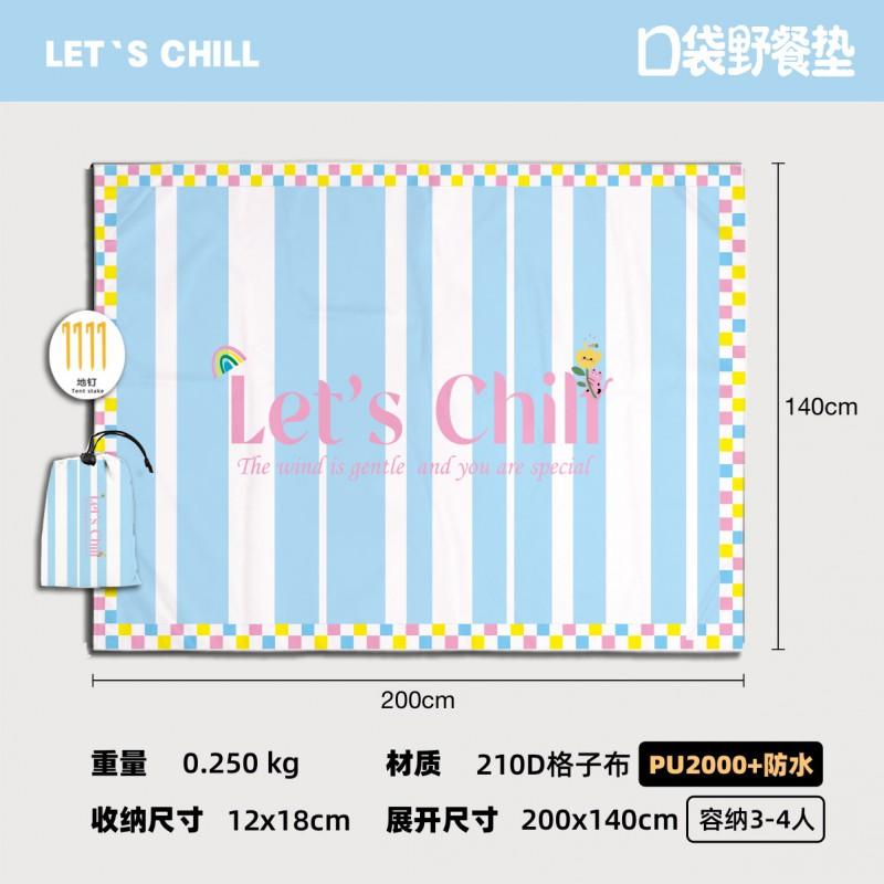 Portable Picnic Blanket Beach Lawn Camping Waterproof Sandproof Lightweight Foldable Outdoor Mat 2-6 Persons