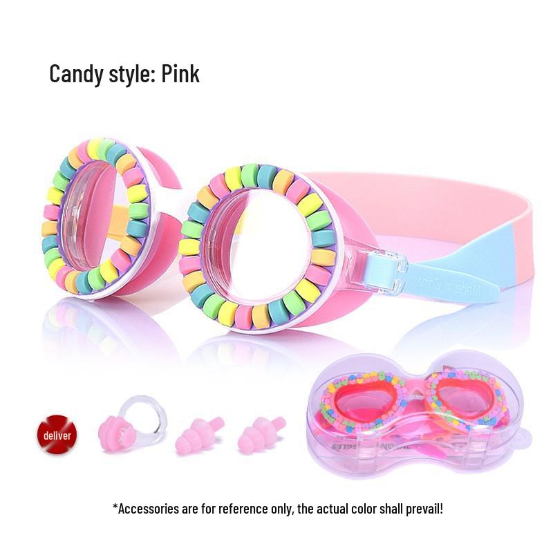 Çocuk Karikatür Yüzme Gözlüğü, Su Geçirmez ve Buğu Önleyici, Logo Basılabilir, Erkek ve Kız Çocuklar için Uygun, Bebek Dalış Gözlüğü