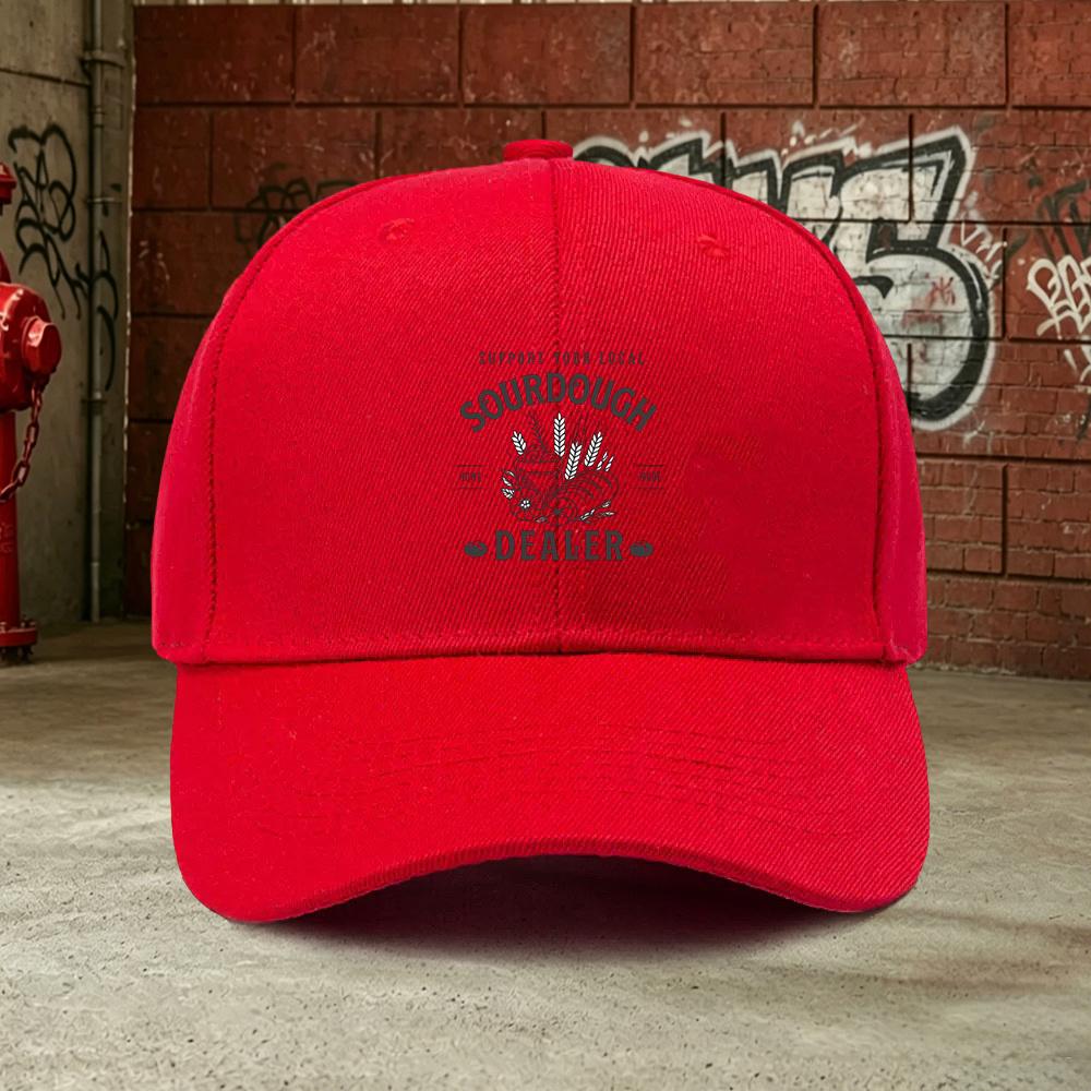 pc Sourdough Dealer Outdoor Leisure Adjustable blend Baseball Cap Lightweight Printed Womens Hat Support Your Local Sou 1pc