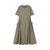 Rap Side Color Block String Long Dress Ar2Wo660