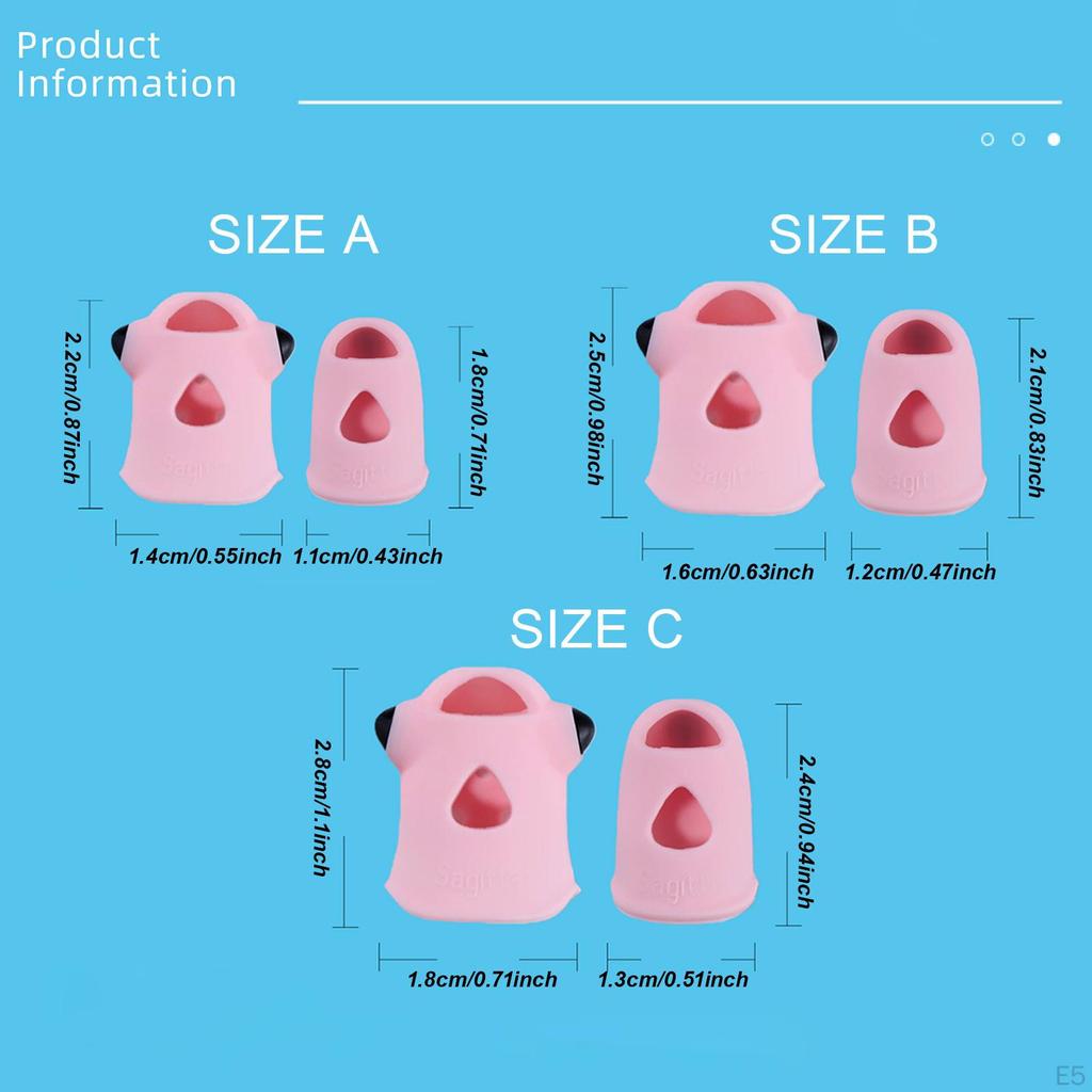 4 Pieces Guitar Finger Guards Fingertip Protection Covers for Guzheng