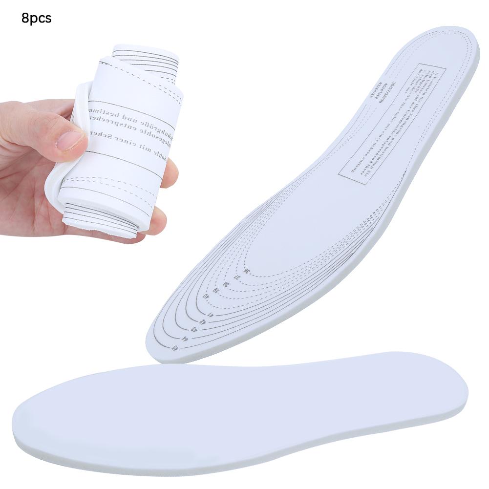 

8PCS Sponge Foot Pad Shock Absorption Comfortable Warm Breathable Insole Free Cutting