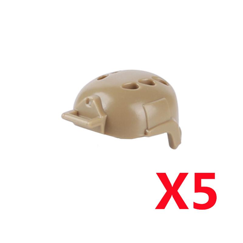 Military Building Block Figure Cap Tactical Helmet Alpha Motorcycle Lenses Gas Masks Flame Emitter Night Vision Device Gift Toys