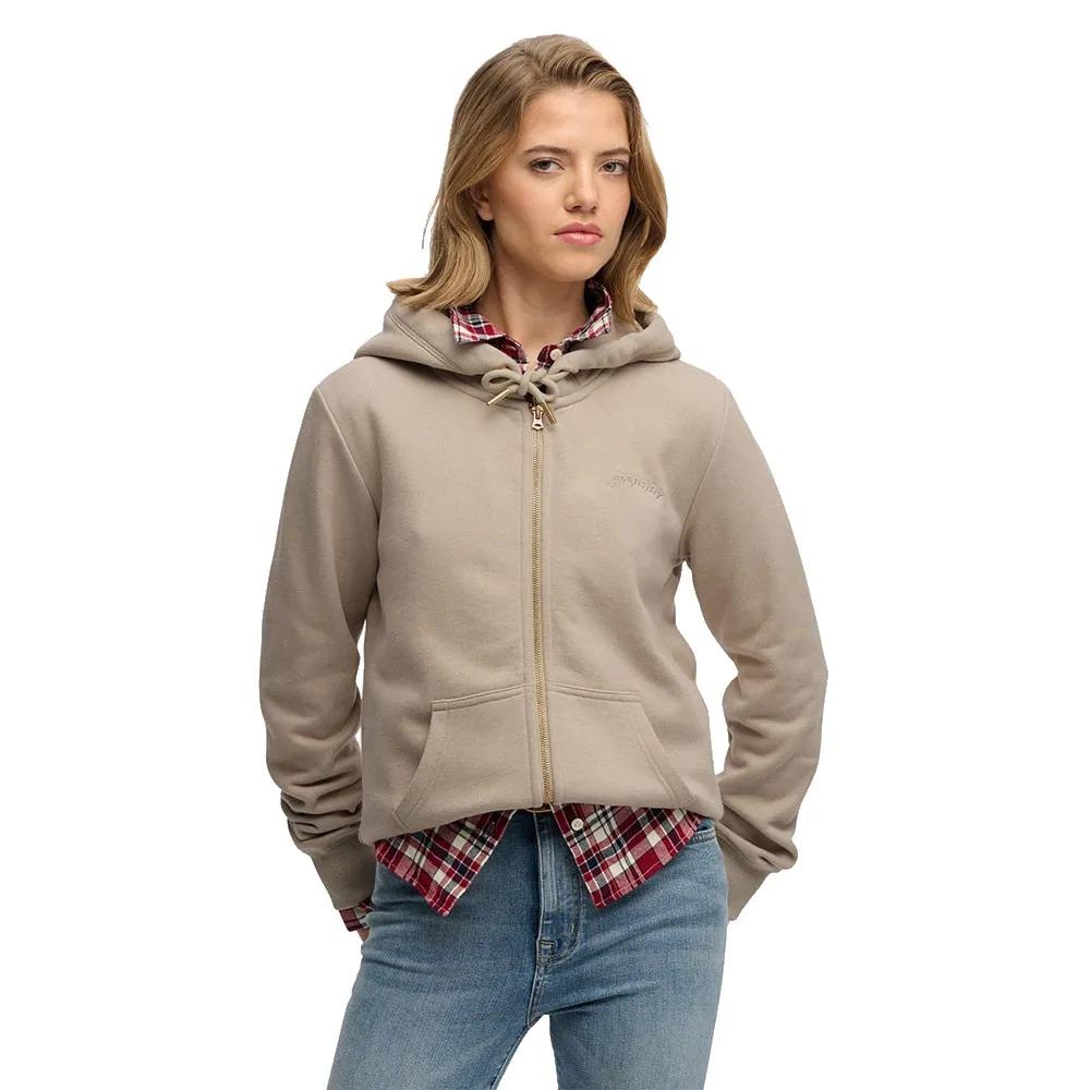 Superdry Grau Kapuzenjacke Essential Logo Hb - Bild 2