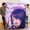1Pc Bjork Print Flannel Blanket, High Quality Comfortable for All Seasons, Warmth and Comfort, Perfect for Christmas Gifts