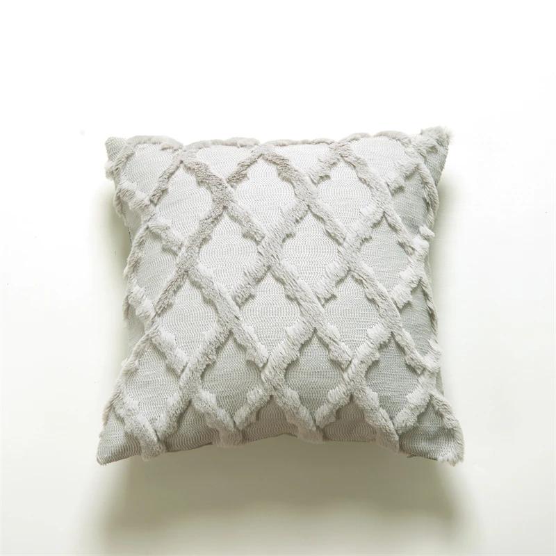 Soft Plush Cushion Cover 45x45cm - Nordic Style Pillowcase for Chair, Couch & Living Room, Stylish Home Decor Essential