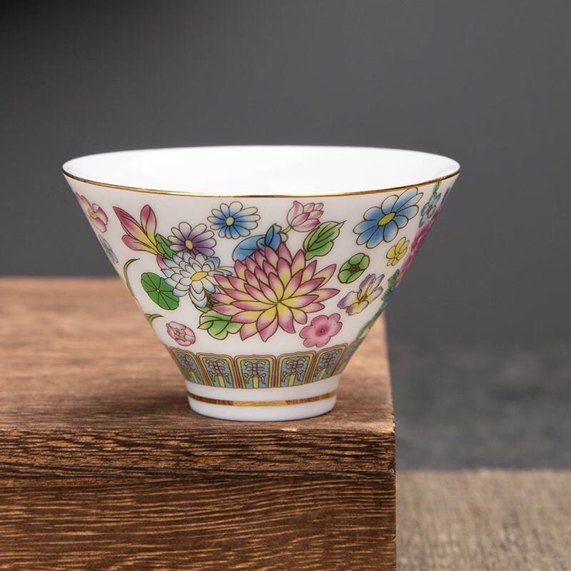 

TIBORANG Enamel Ceramic Douli Teacup
