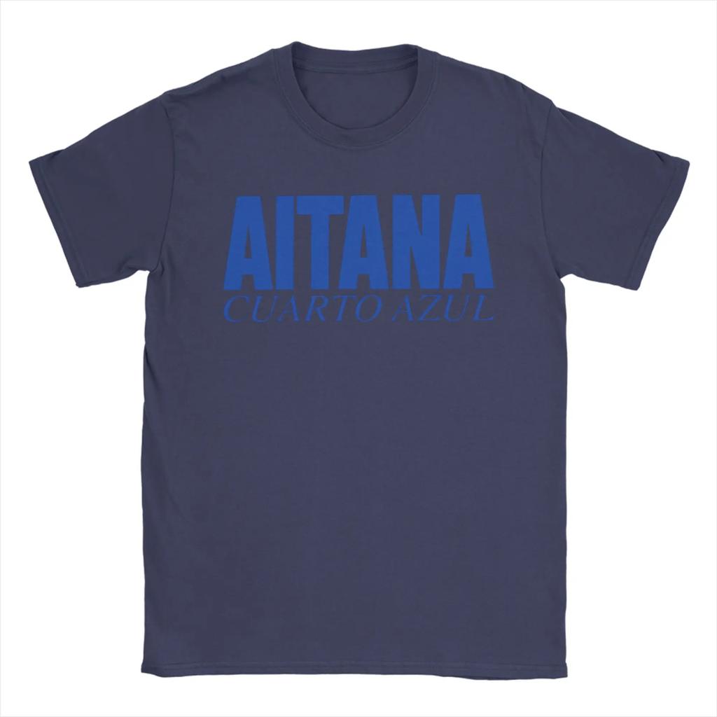 Aitana CUARTO AZUL Tour Cotton T Shirt for Unisex Summer Vintage TShirts O Neck Hipster Tees Oversized Wholesale Clothes