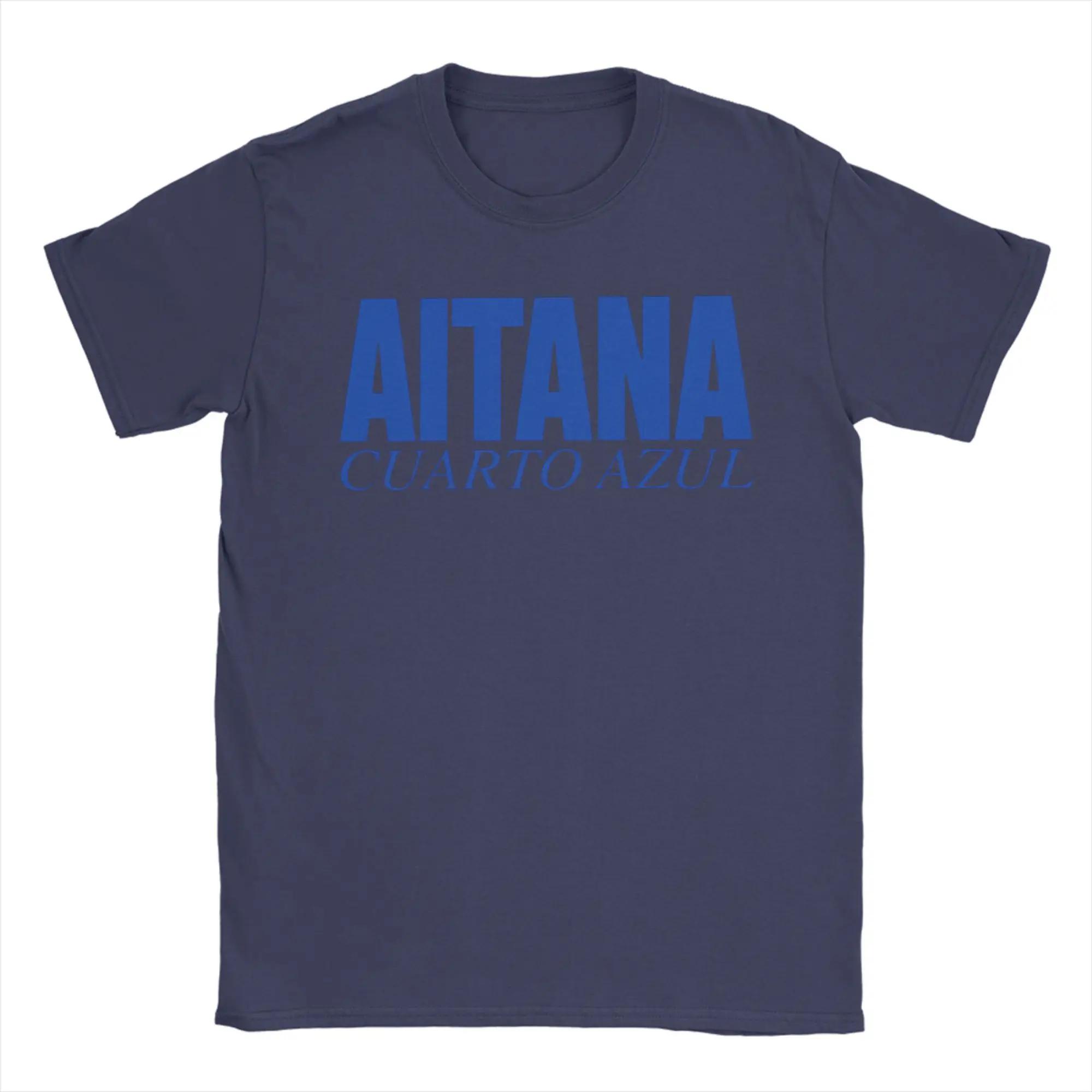 

Aitana CUARTO AZUL Tour Cotton T Shirt for Men Summer Vintage T-Shirts O Neck Hipster Tees Oversized Wholesale Clothes XXXL