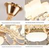 Modern European LED Crystal Chandelier for Living Room, Bedroom, Dining & Hall