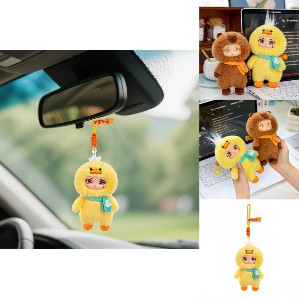Capybara Plush Toy With Duck Face Silicone Charm For Girls And Giftgiving