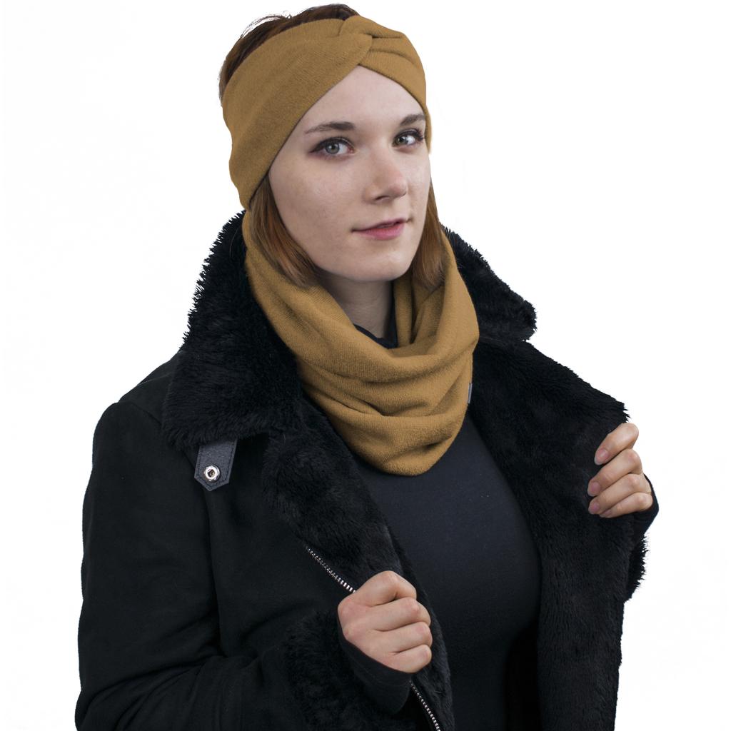 Opaska Na Głowę M02 Jasnobrązowa 44/58