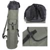 Large Capacity Nylon Fishing Rod Bag Fish Stick Reel Case Carrier Holder Storage Tackle Pouch Accessory(greenblack )