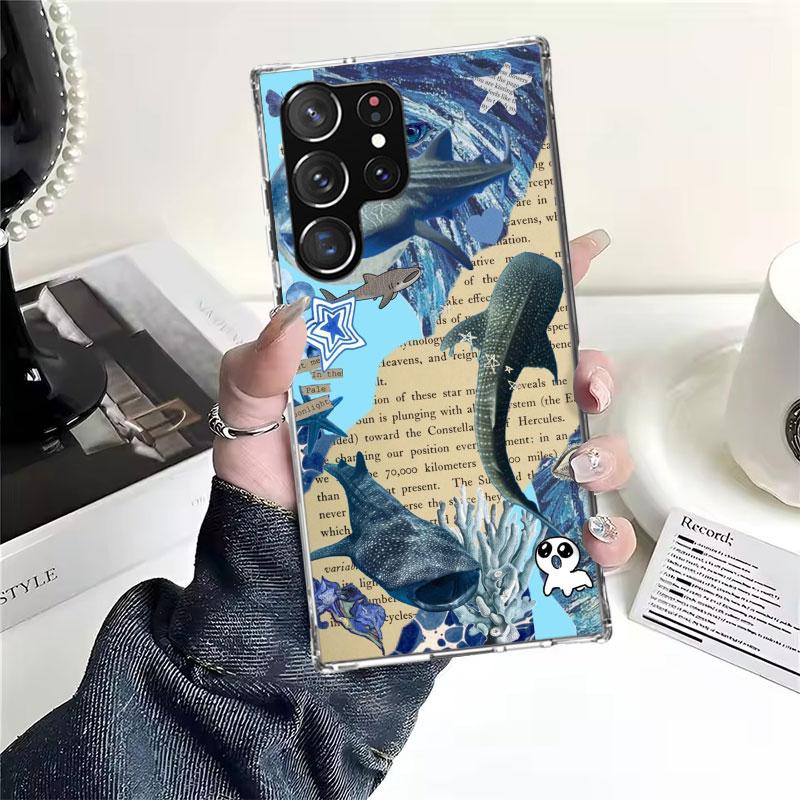 Ocean Whale Shark Soft Phone Case For Samsung Galaxy S22 S23 S24 S25 Edge S26 Ultra S20 FE S21 Plus + Fundas Coque Galaxy S20 S2
