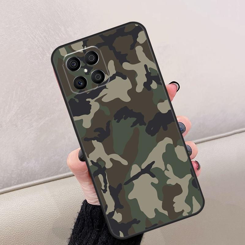 Military Army Camouflage For Honor Magic 8 6 7 Pro Case For Honor 400 Lite 200 50 70 90 X8c X8b X9a X9b X9c X9d Win RT
