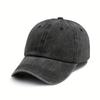 Washed denim baseball cap, spring and summer glossy board versatile cap, men's and women's retro baseball cap