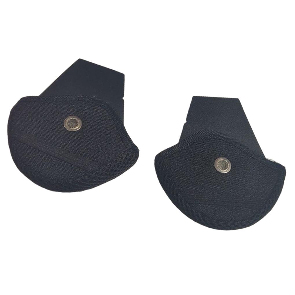 2pcs Motorcycle Helmet Earmuffs Wind Blocks Helmet Side Covers Durable