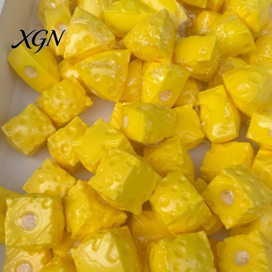 Shapeable Cheese Toy Squeeze Toy, Anxiety Relief Triangle Sensory Cube Pinch Slow Rising Home Office Relaxation Tool Soft Stress