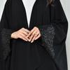 Modest Solid Color Abaya Cardigan - One Size Long Robe for Middle East and Dubai