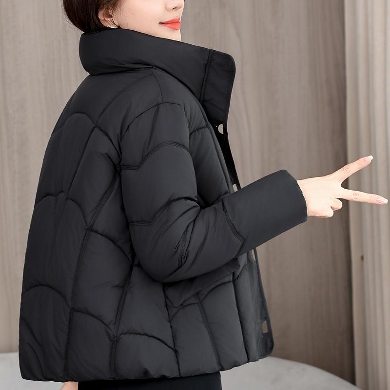 Fashion Woman Winter Short Coats Stand Collar Casual Thick Warm Parkas Women Jackets