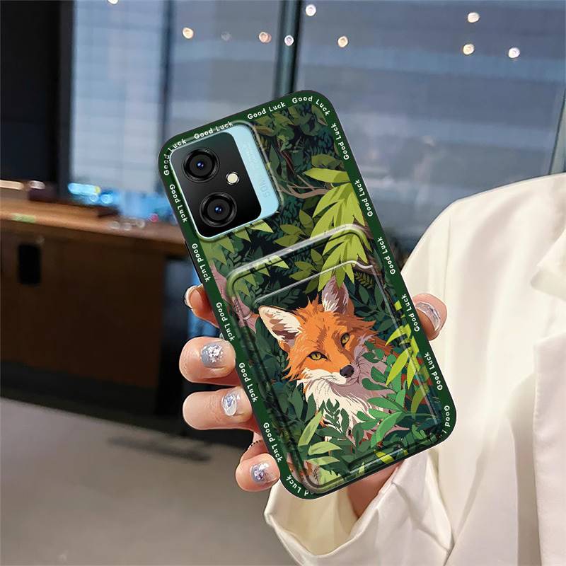 Card Slot Shockproof Phone Case For Blackview Oscal C70 Anti-knock Full Wrap Anti-dust Dirt-resistant Protective Cover