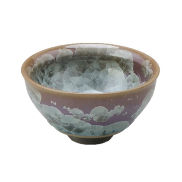 

Кумагаи Сатоси Сётен Посуда Симидзу Цветочно-кристально-синяя чашка для саке KTA869 (Светлая ржавчина)