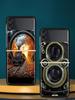 Retro Camera Hard PC Phone Case For Samsung Galaxy Z Flip 7 6 5 4 Black Cover For Galaxy Z Flip 3 Foldable Shell Fundas Capa Bag