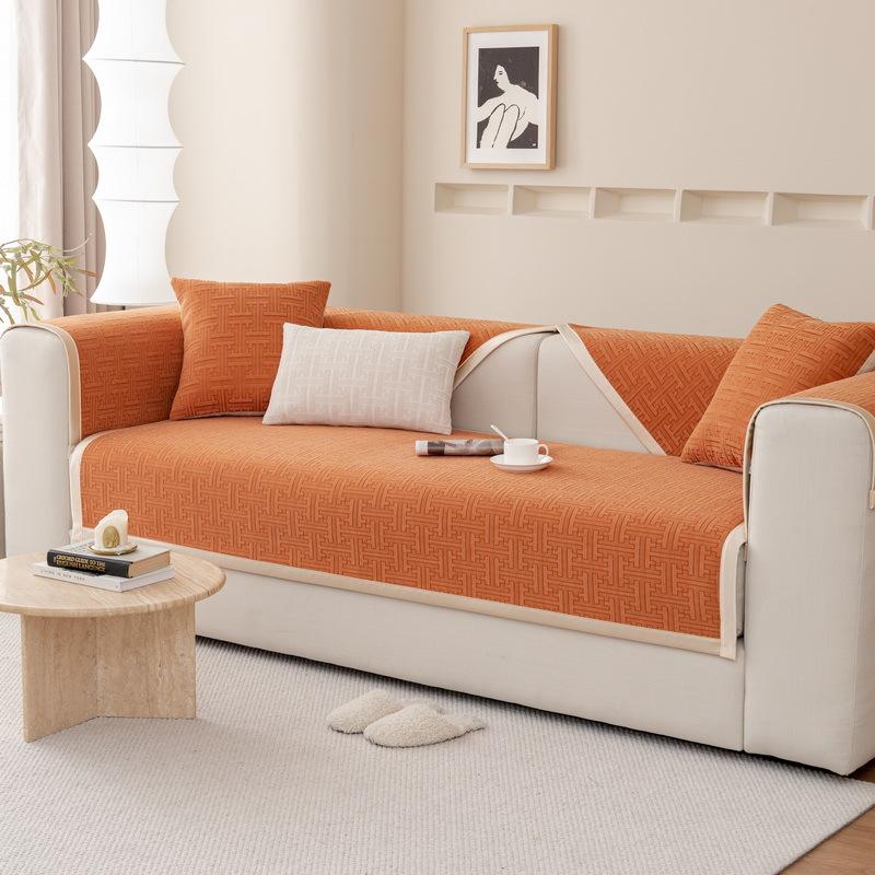 

Подушка для дивана Синель Жаккардовая подушка для дивана Четыре сезона Универсальная подушка Современная простая нескользящая подушка 70*70cm