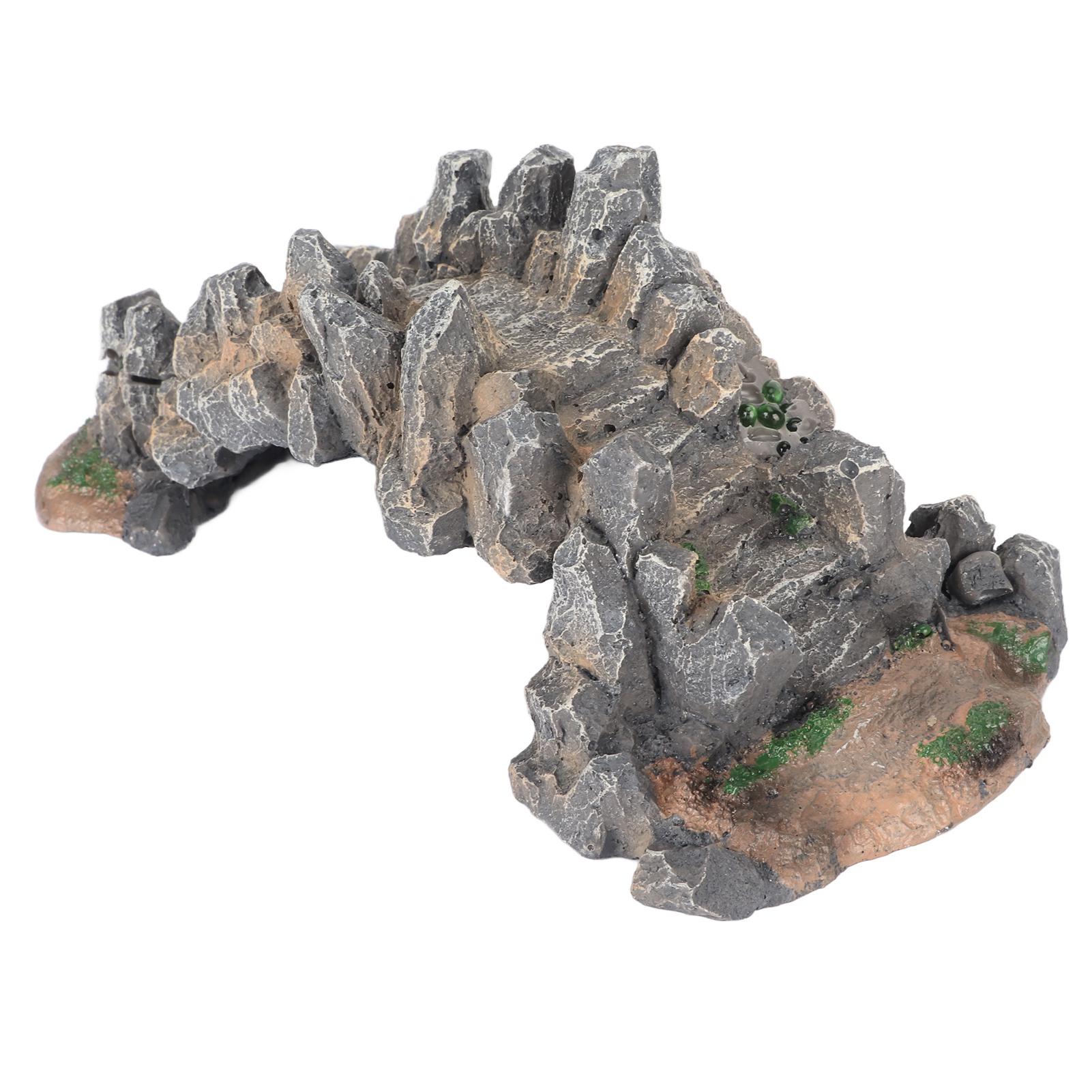 Aquarium Arch Bridge Ornament Resin Simulation Decoration Fish Tank Bridge Ornament for Landscaping