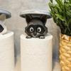 Cute Raccoon Paper Towel Holder Nifty Creative Ornaments Toilet Roll Holder 3D Printing Toilet Paper Holder for Bathroom