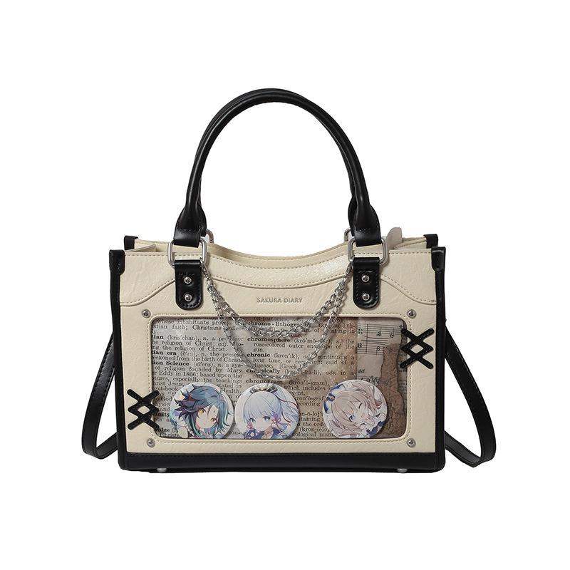 

Сумки большой вместимости для женской осени и зимы, универсальные, новые, повседневные, мессенджеры, студенческие, для поездок на учебу, сумки-тоут для занятий чёрный